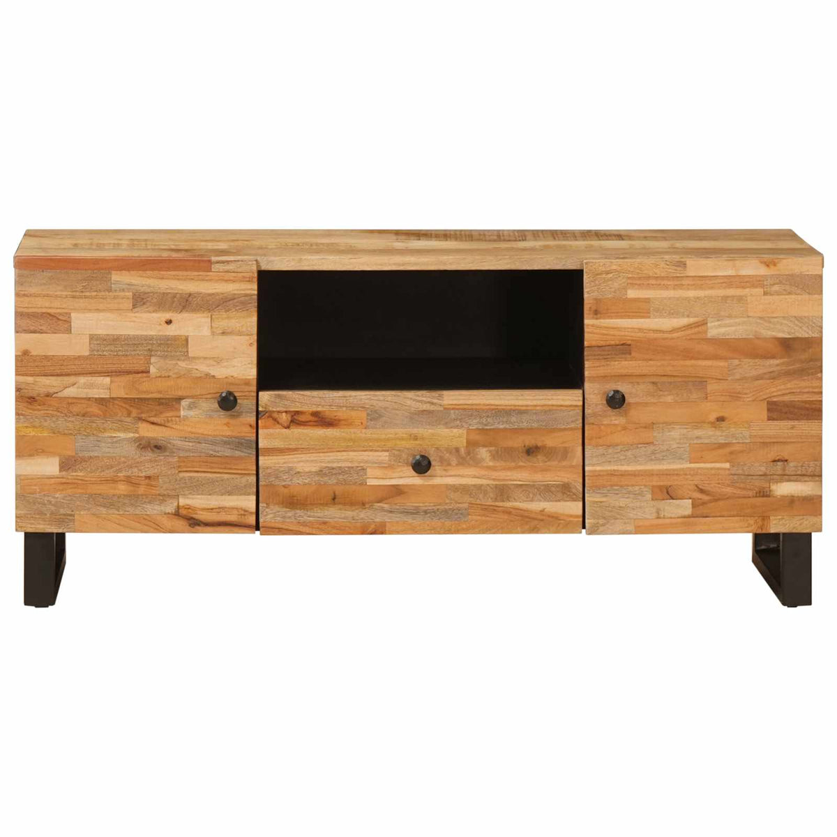 TV-skab Brun 105 x 33 x 46 cm Massivt mangotræ