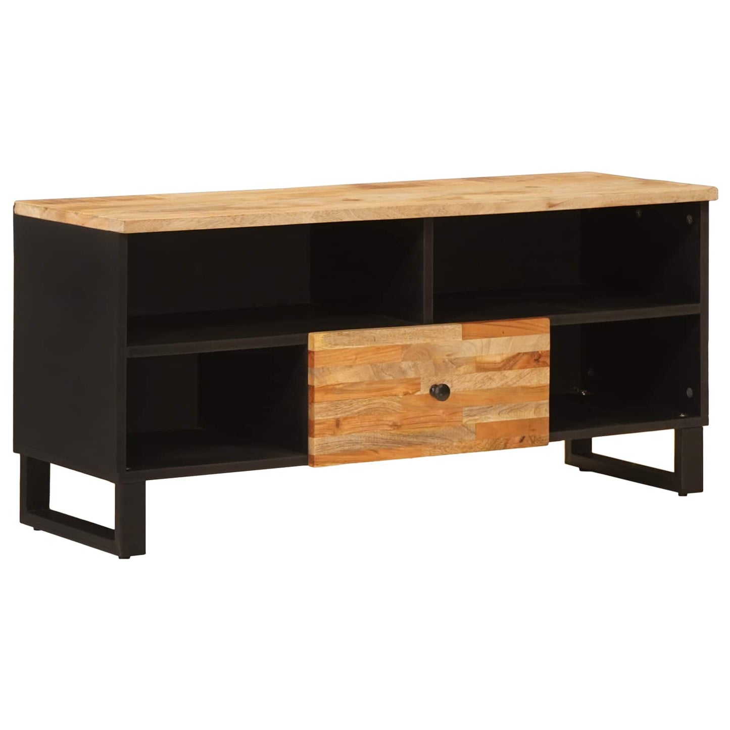 TV-skab Brun 100 x 33 x 46 cm Massivt mangotræ