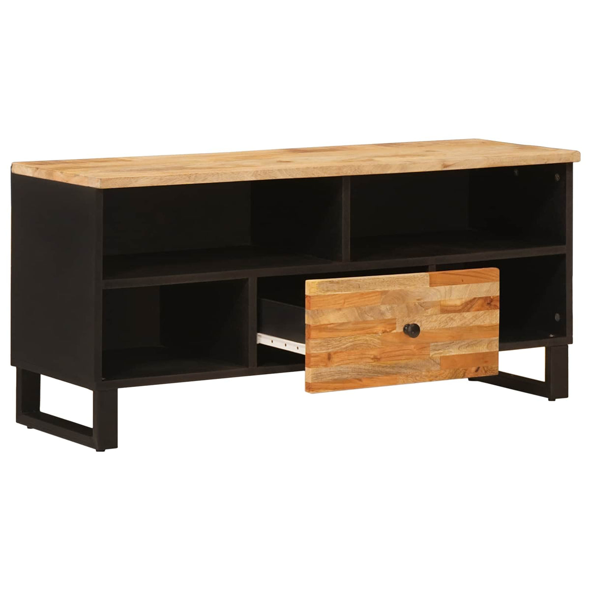 TV-skab Brun 100 x 33 x 46 cm Massivt mangotræ