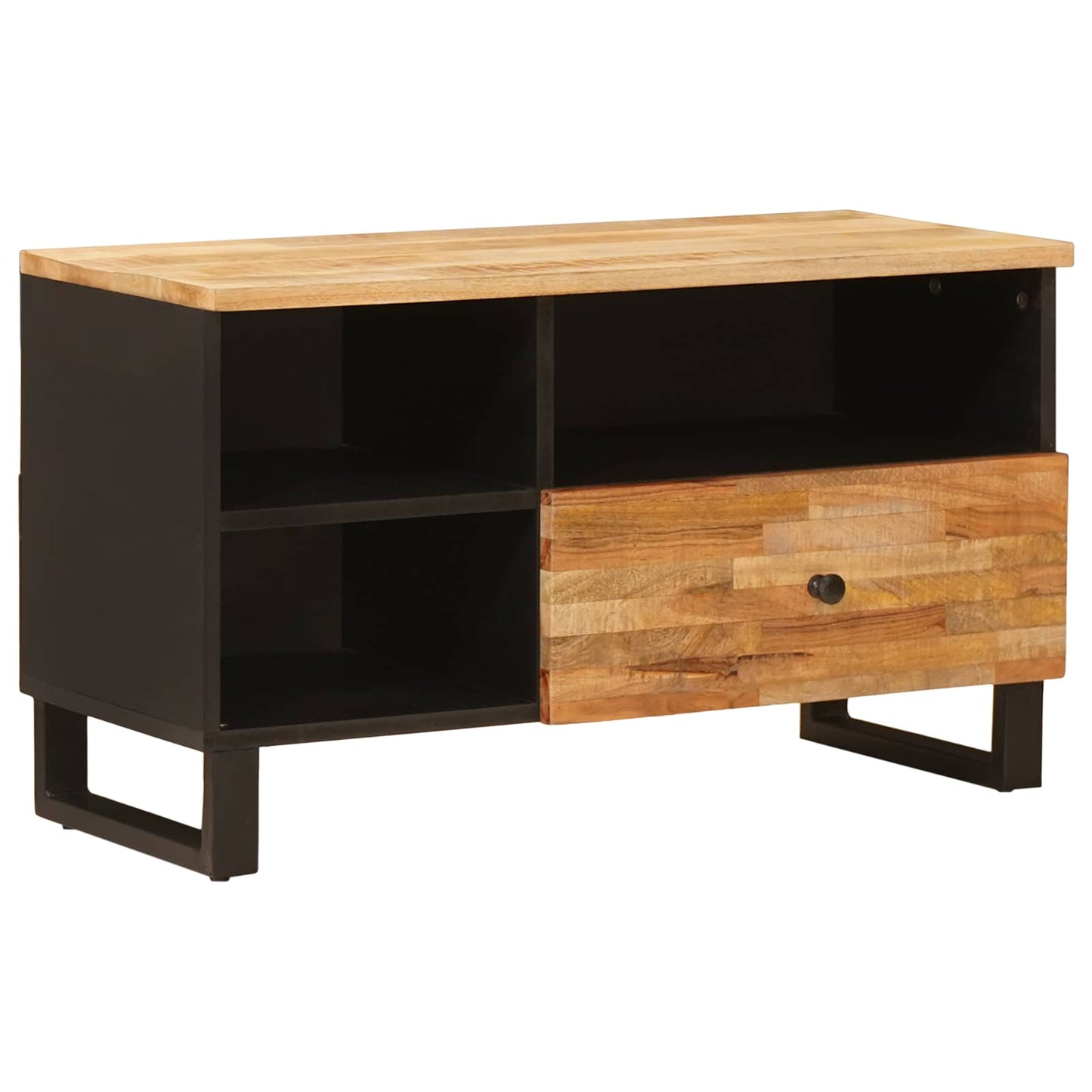 TV-skab Brun 80 x 33 x 46 cm Massivt mangotræ