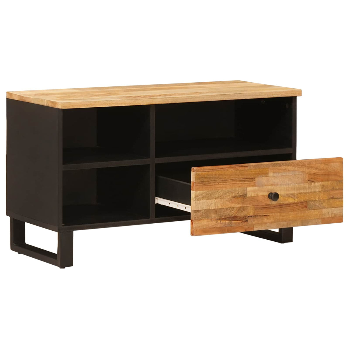 TV-skab Brun 80 x 33 x 46 cm Massivt mangotræ