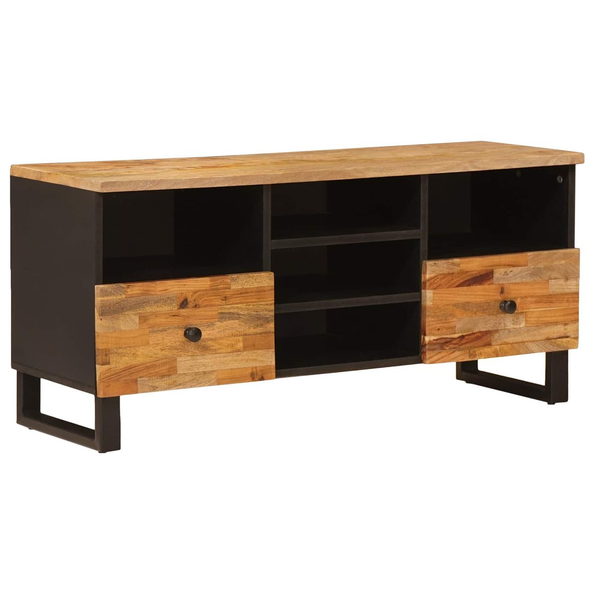 TV-skab med hylde Corona Brun 100 x 33 x 46 cm Massivt mangotræ