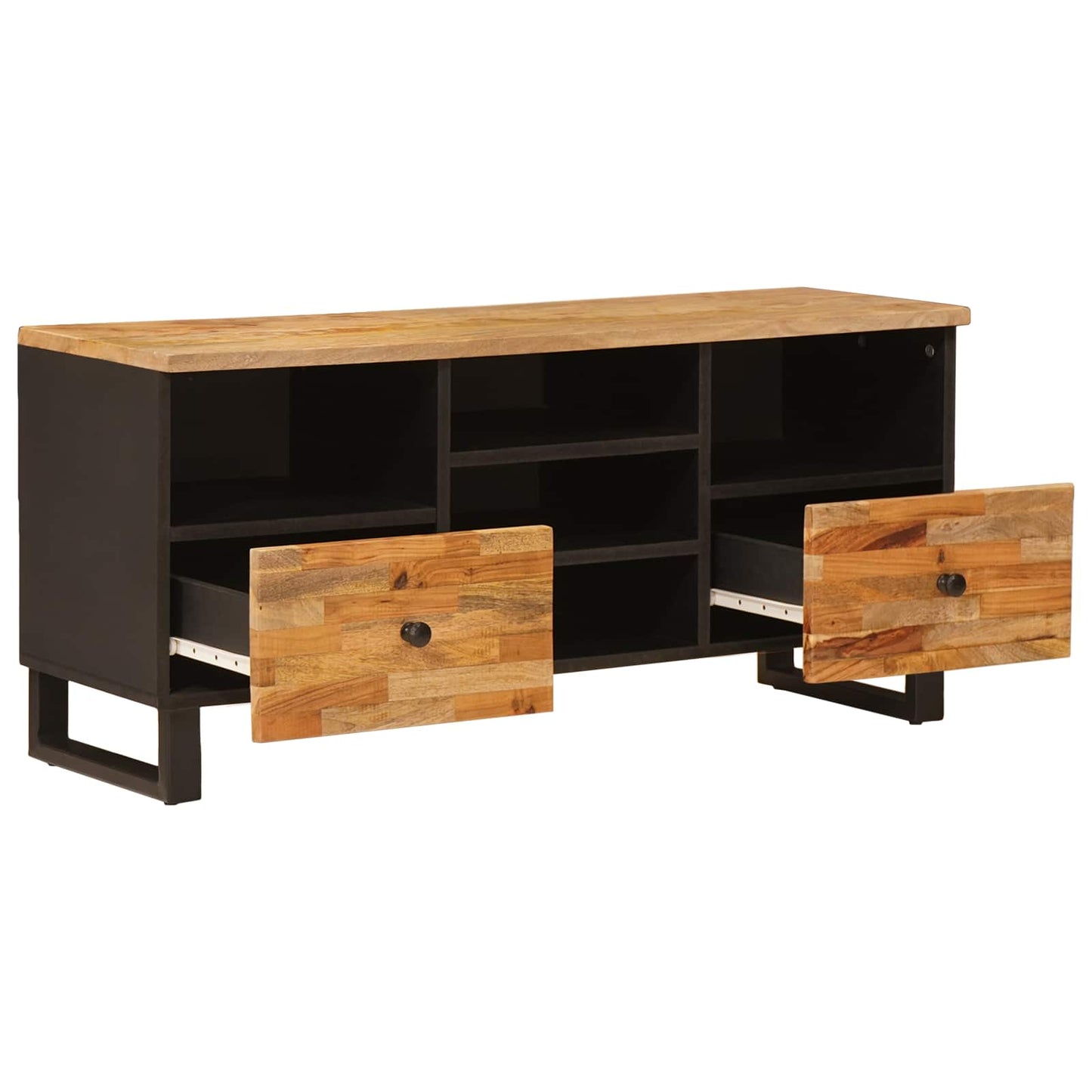 TV-skab med hylde Corona Brun 100 x 33 x 46 cm Massivt mangotræ