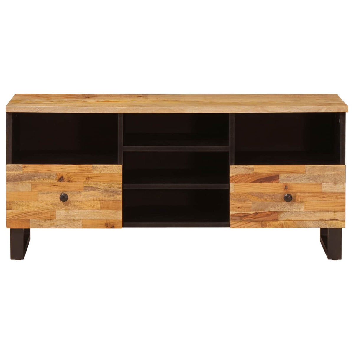 TV-skab med hylde Corona Brun 100 x 33 x 46 cm Massivt mangotræ