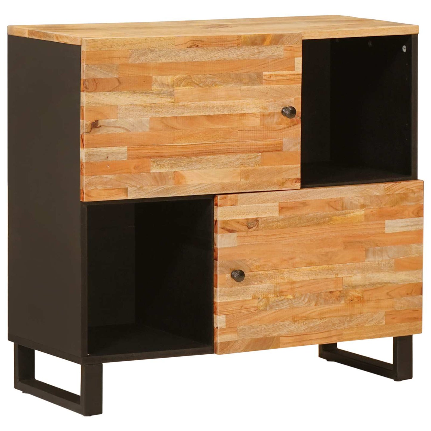 Sideskab Brun 80 x 33 x 75 cm Massivt mangotræ