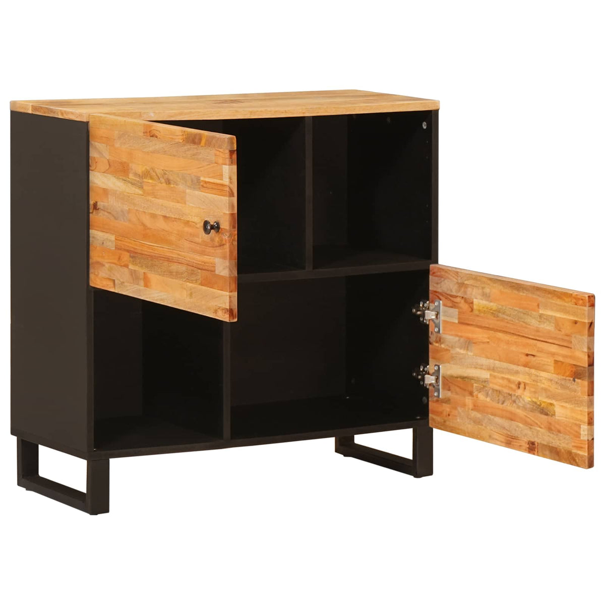 Sideskab Brun 80 x 33 x 75 cm Massivt mangotræ