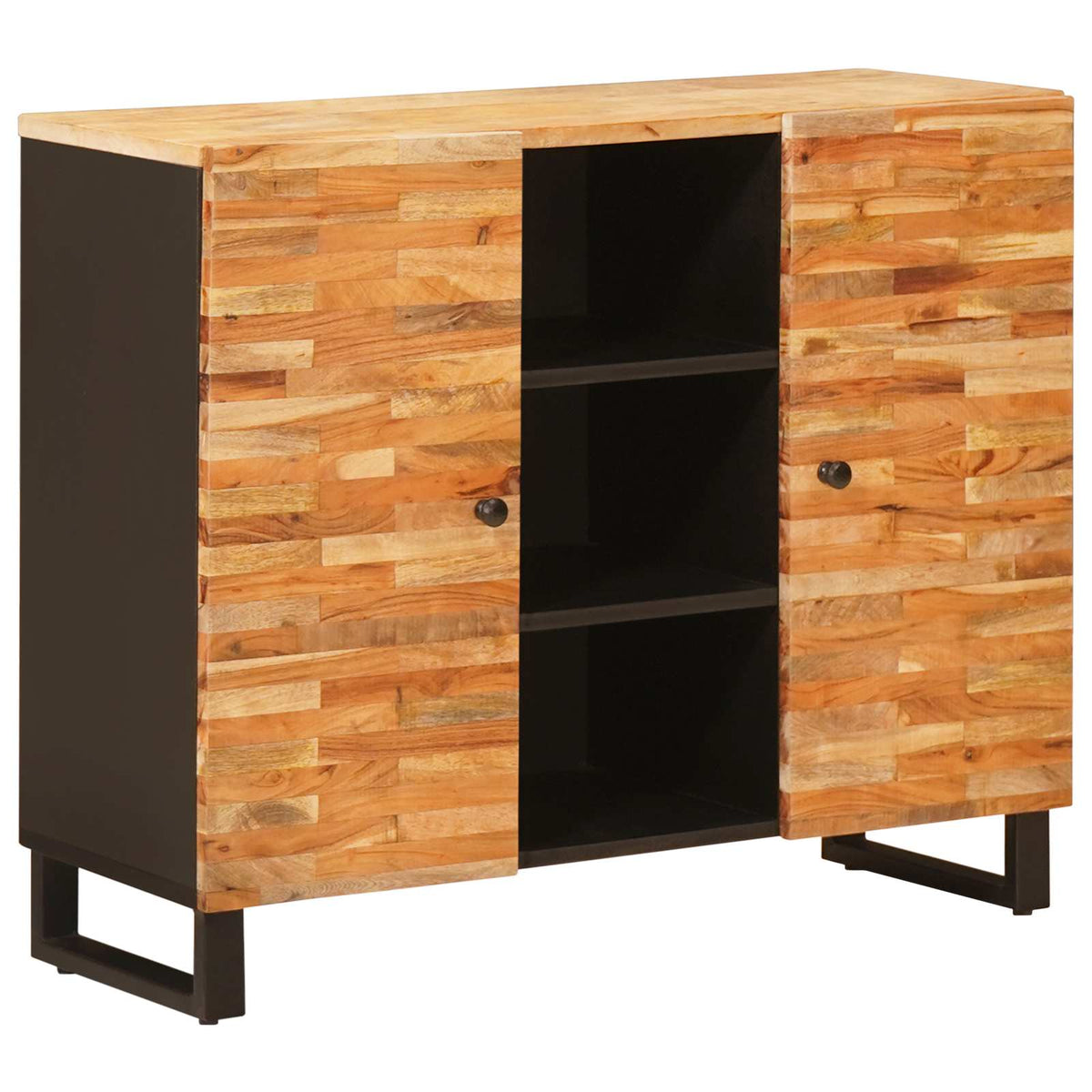 Sideskab med skuffe Brun 90 x 33 x 75 cm Massivt mangotræ