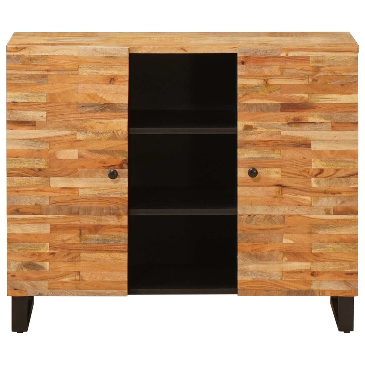 Sideskab med skuffe Brun 90 x 33 x 75 cm Massivt mangotræ
