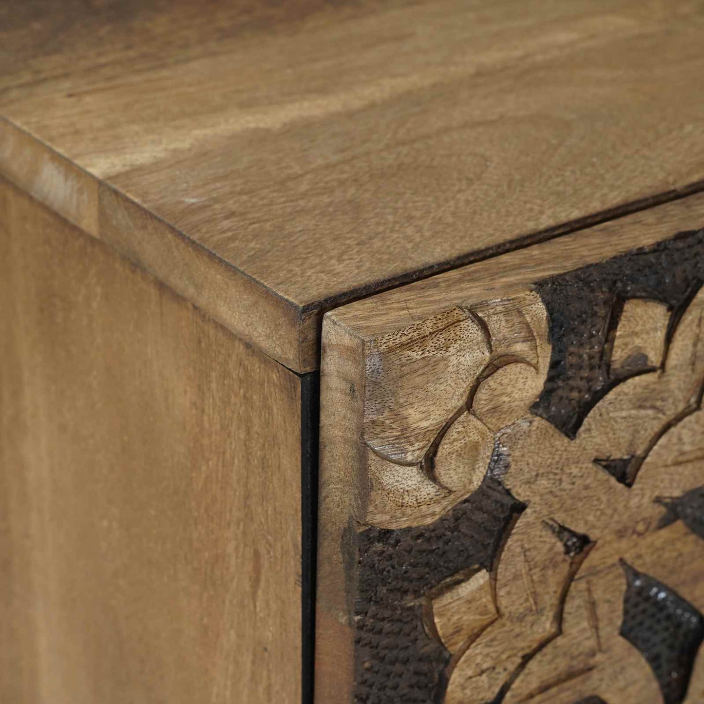 Natskab Brun 40 x 33,5 x 46 cm Massivt mangotræ