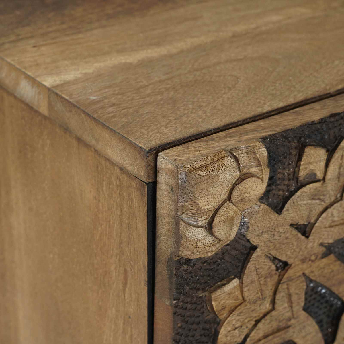 Natskab 2 stk. Brun 40 x 33,5 x 46 cm Massivt mangotræ
