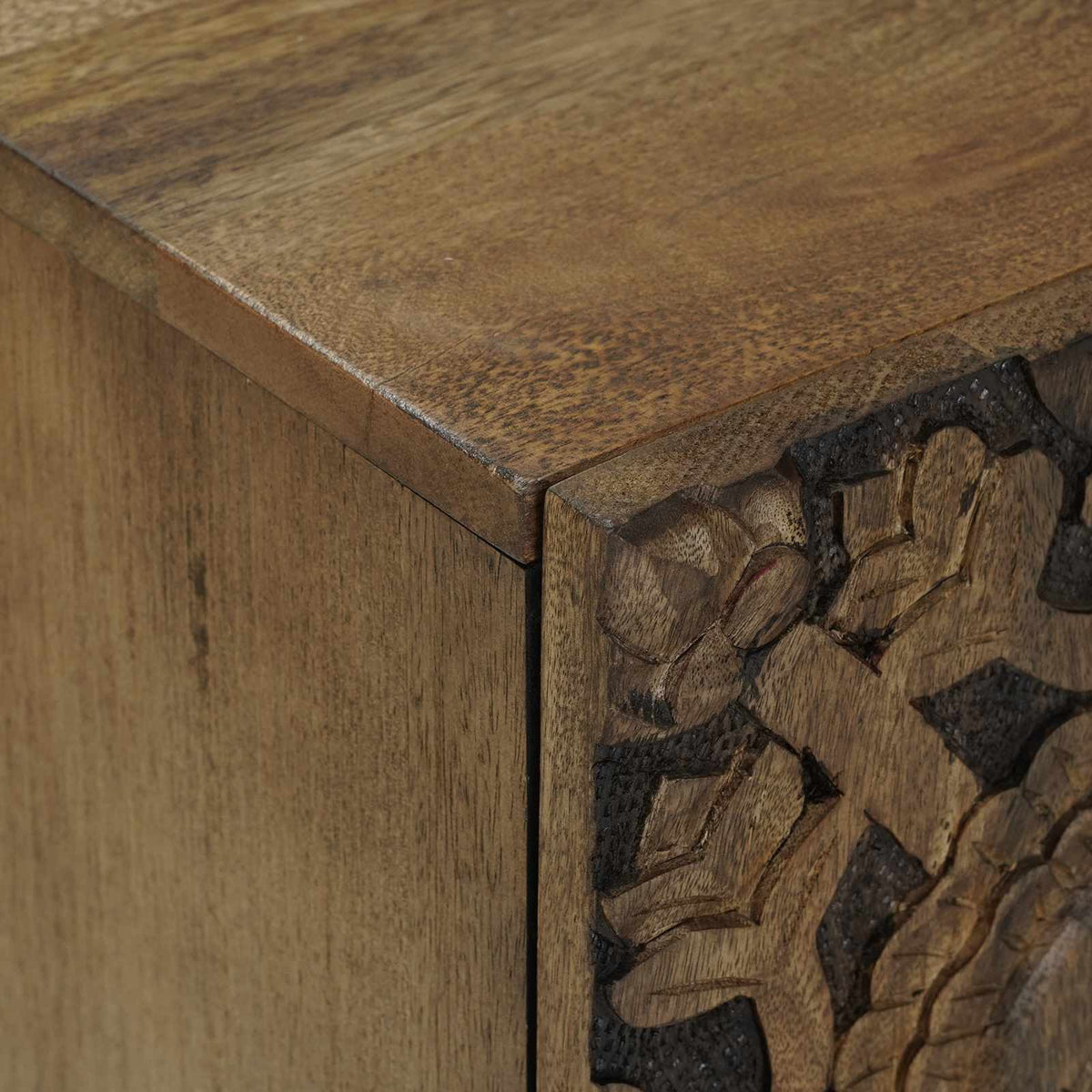TV-skab Brun 105 x 33 x 46 cm Massivt mangotræ