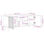 TV-skab Brun 105 x 33 x 46 cm Massivt mangotræ