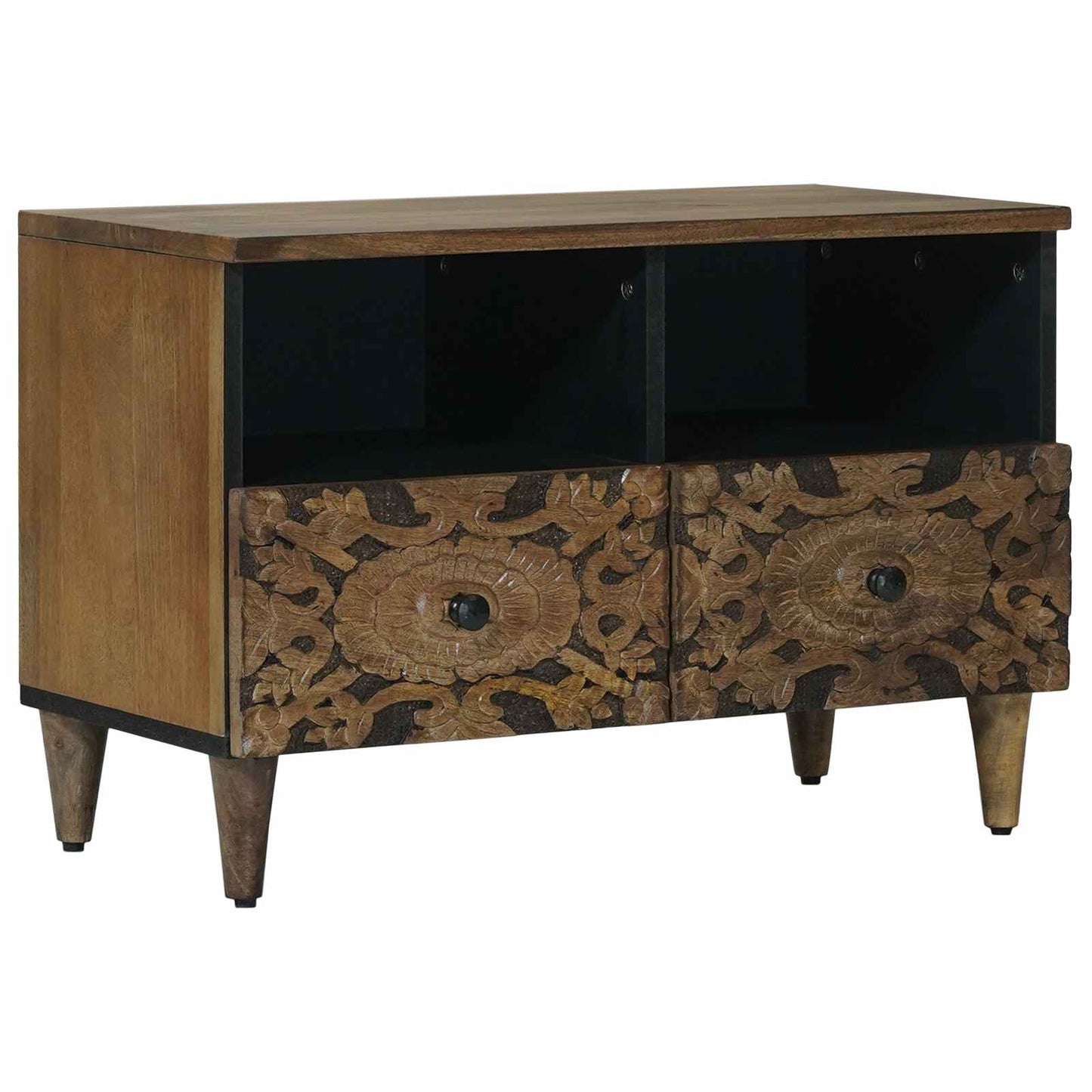 TV-skab Brun 70 x 33 x 46 cm Massivt mangotræ