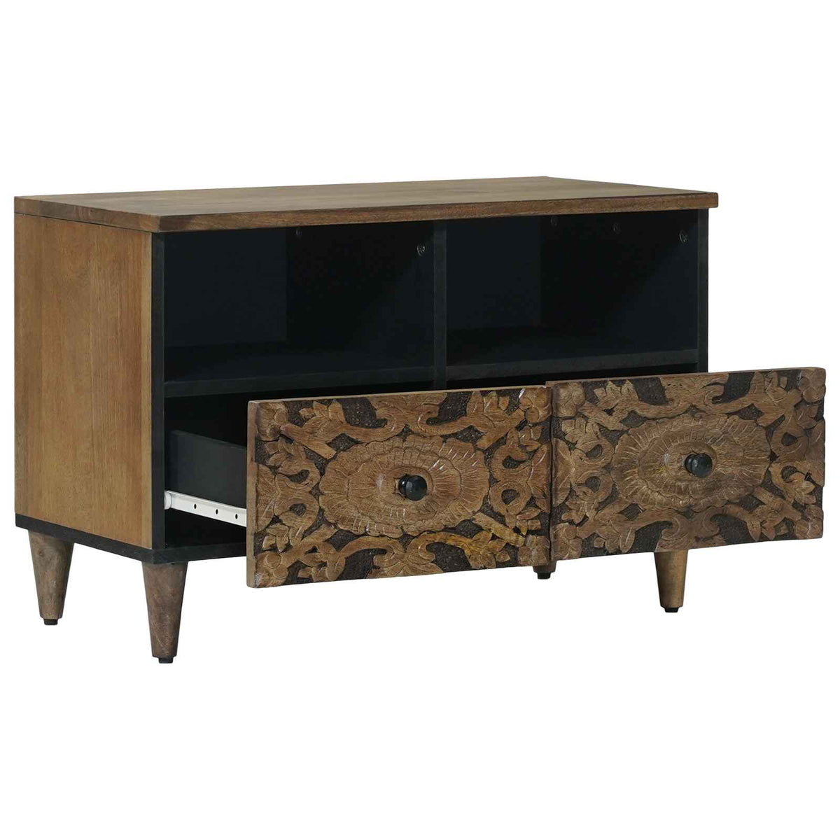 TV-skab Brun 70 x 33 x 46 cm Massivt mangotræ