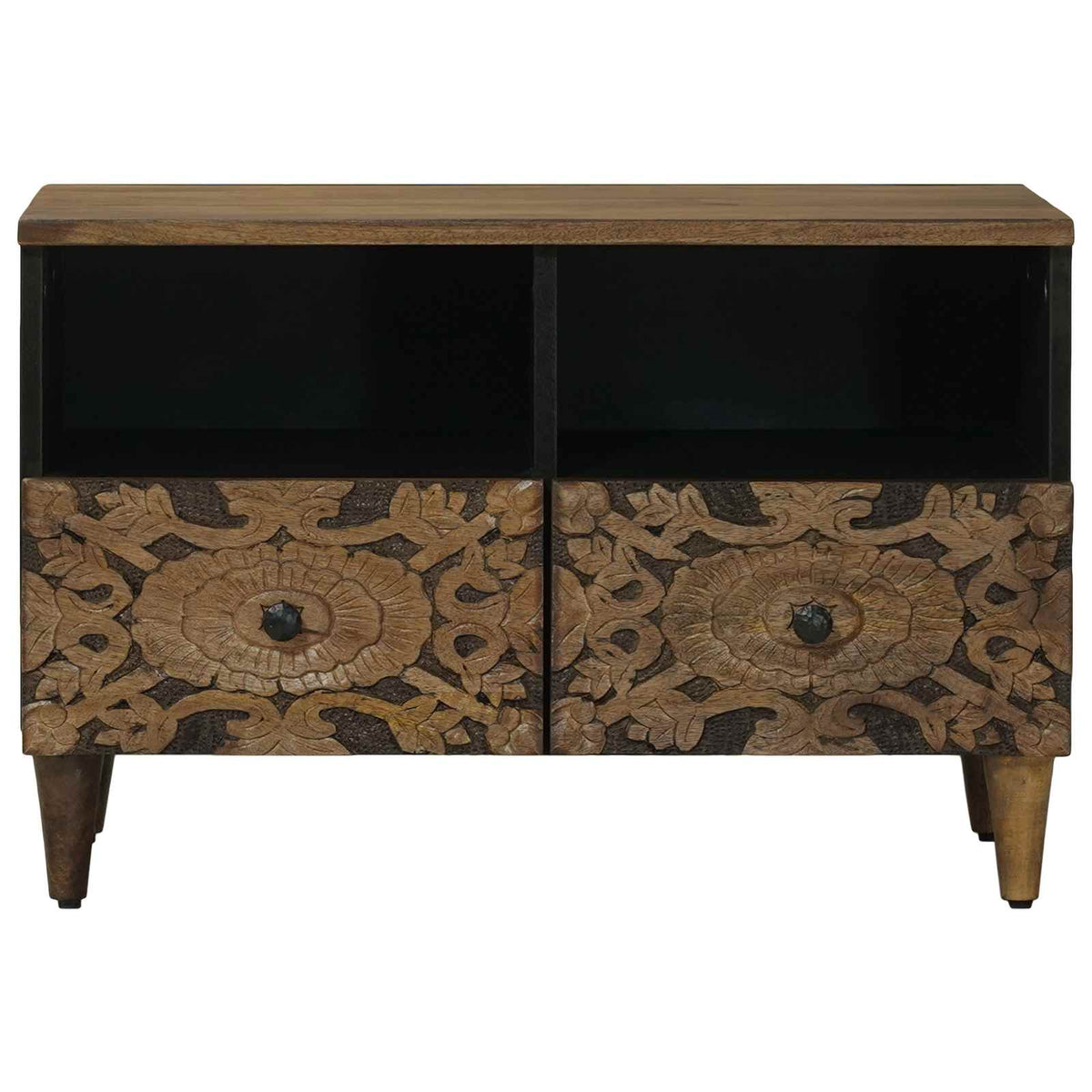 TV-skab Brun 70 x 33 x 46 cm Massivt mangotræ