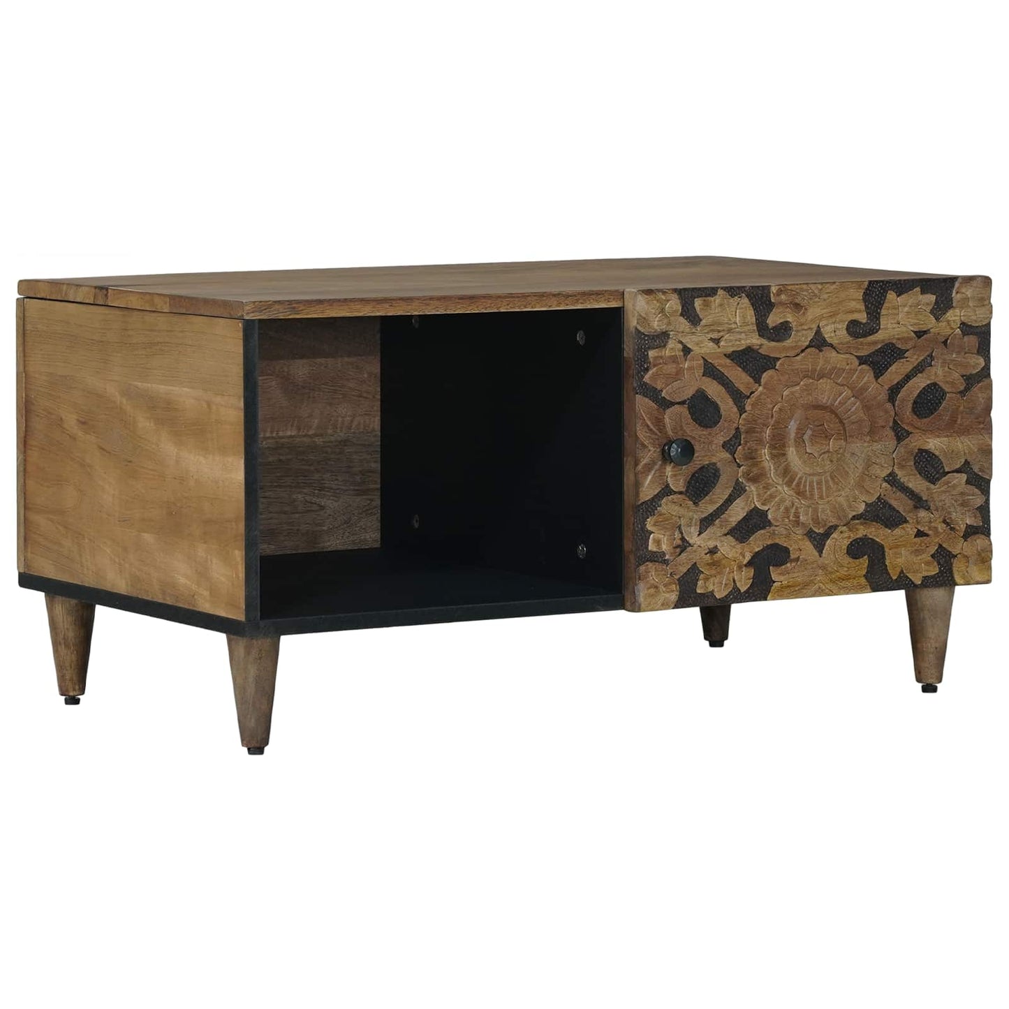 Sofabord Brun 80 x 50 x 40 cm Massivt mangotræ