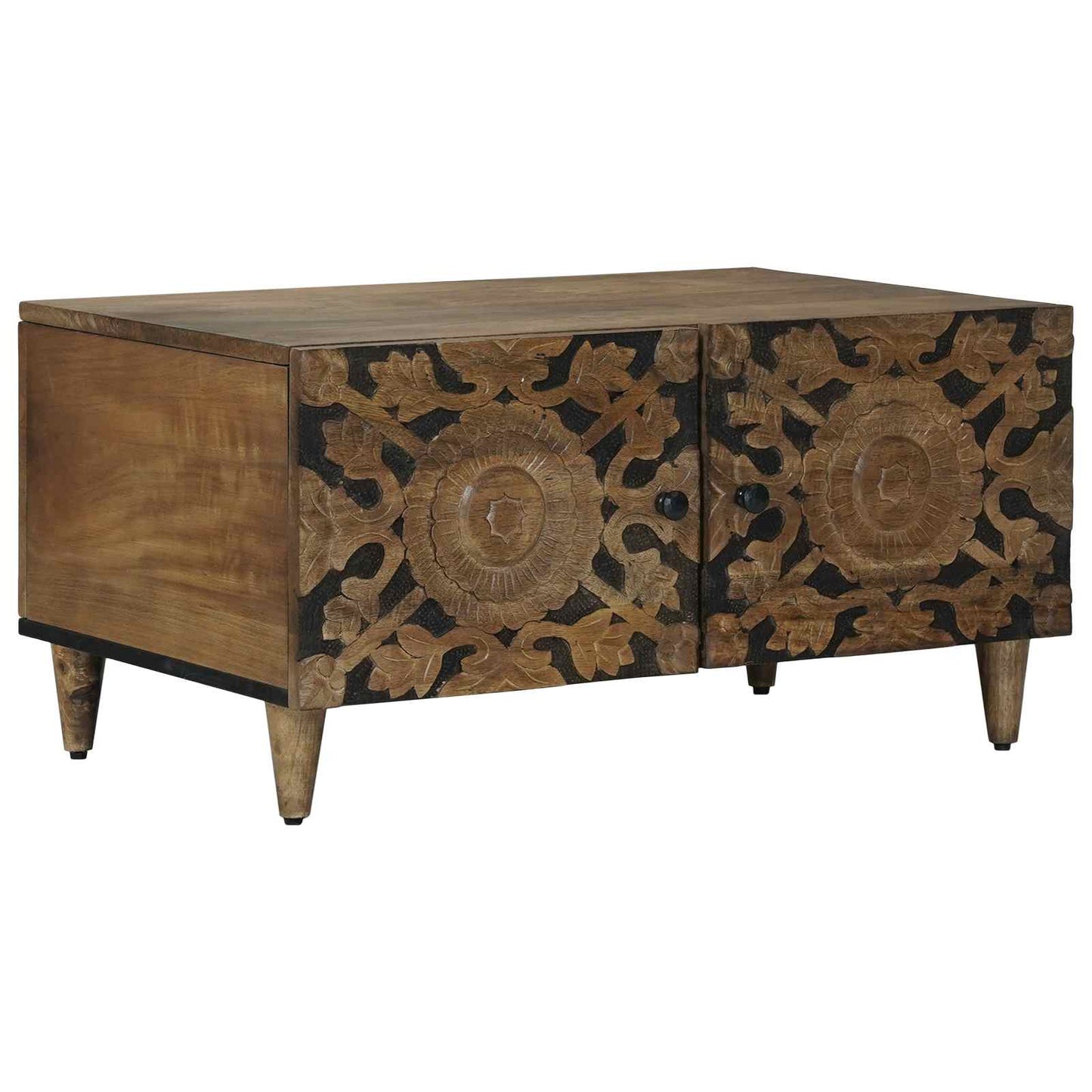 Sofabord Brun 80 x 50 x 40 cm Massivt mangotræ