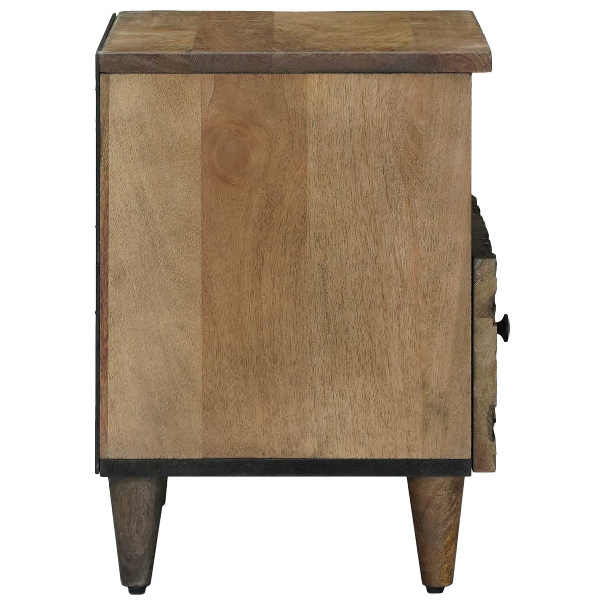 Sengekabinett med skuffe Brun 40 x 33 x 46 cm Massivt mangotræ