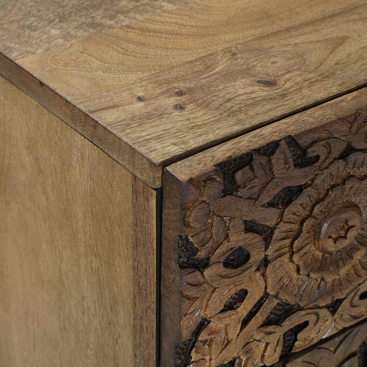 Sengekabinett Brun 50 x 33 x 60 cm Massivt mangotræ