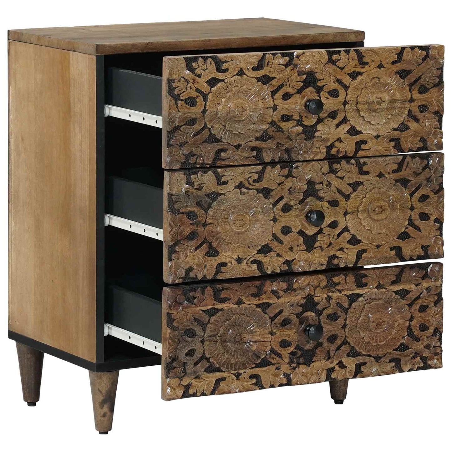 Sengekabinett Brun 50 x 33 x 60 cm Massivt mangotræ