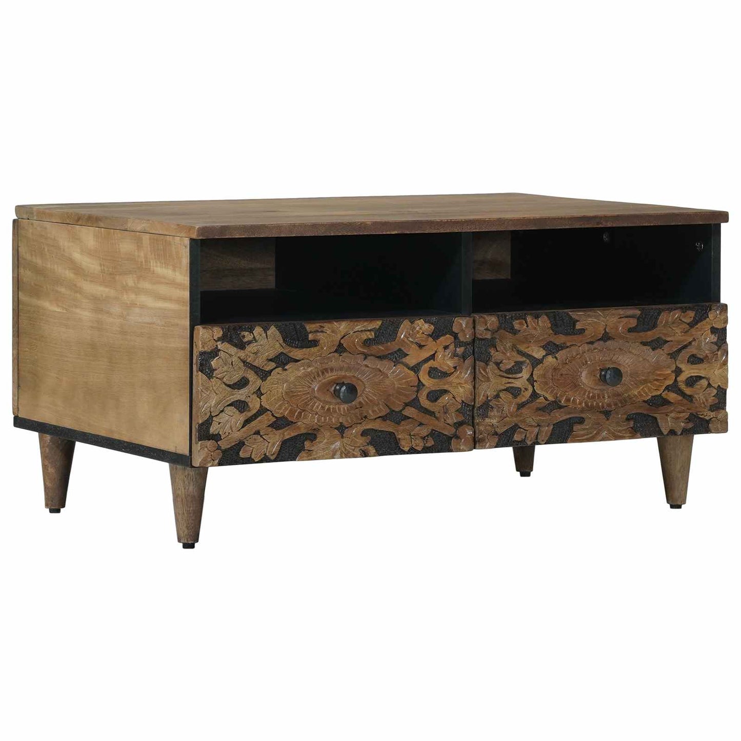 Sofabord Brun 80 x 54 x 40 cm Massivt mangotræ