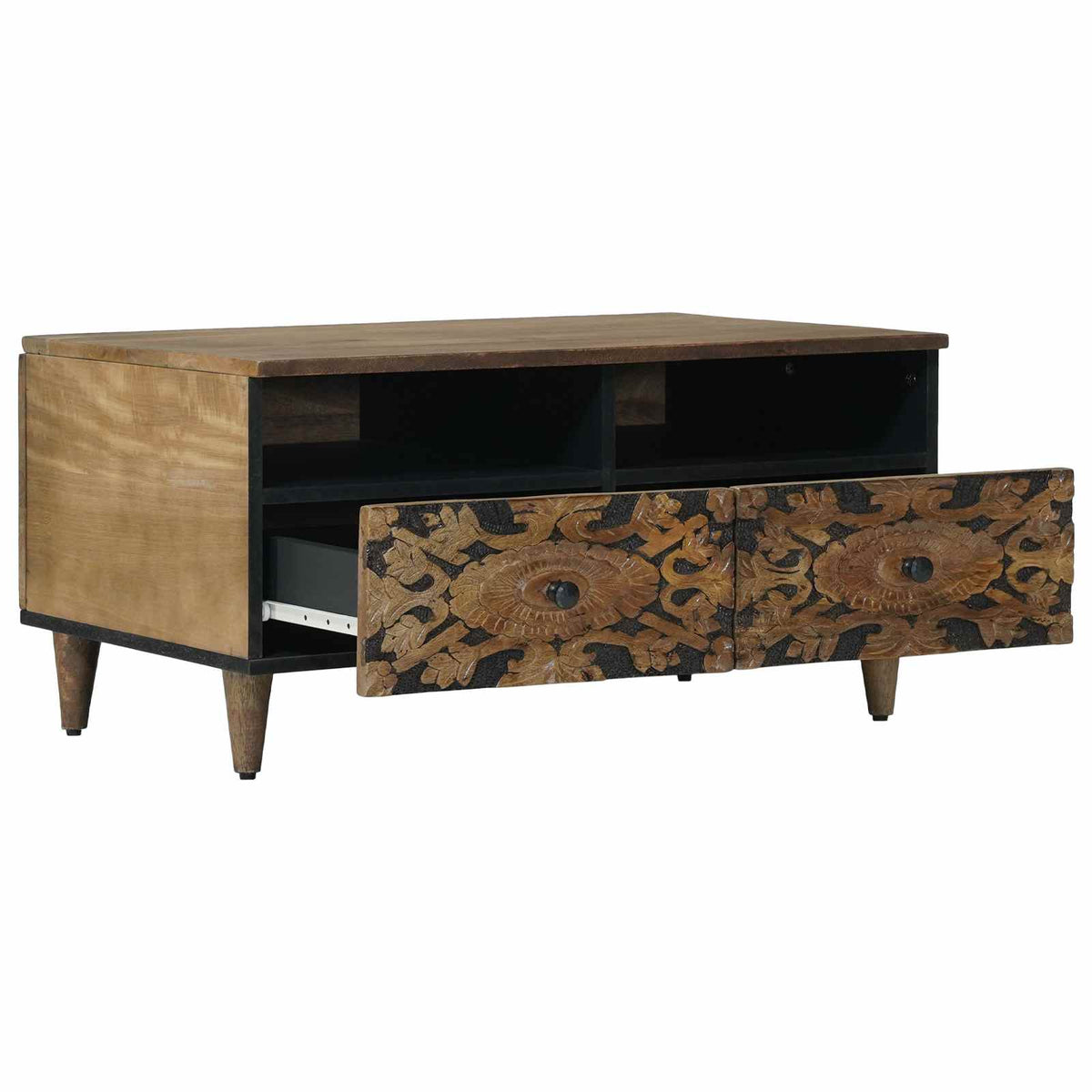 Sofabord Brun 80 x 54 x 40 cm Massivt mangotræ