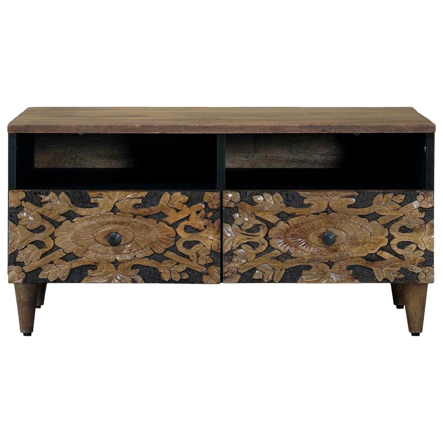 Sofabord Brun 80 x 54 x 40 cm Massivt mangotræ