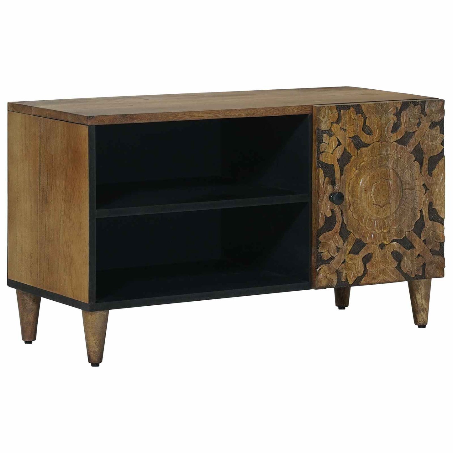 TV-skab Brun 80 x 33 x 46 cm Massivt mangotræ