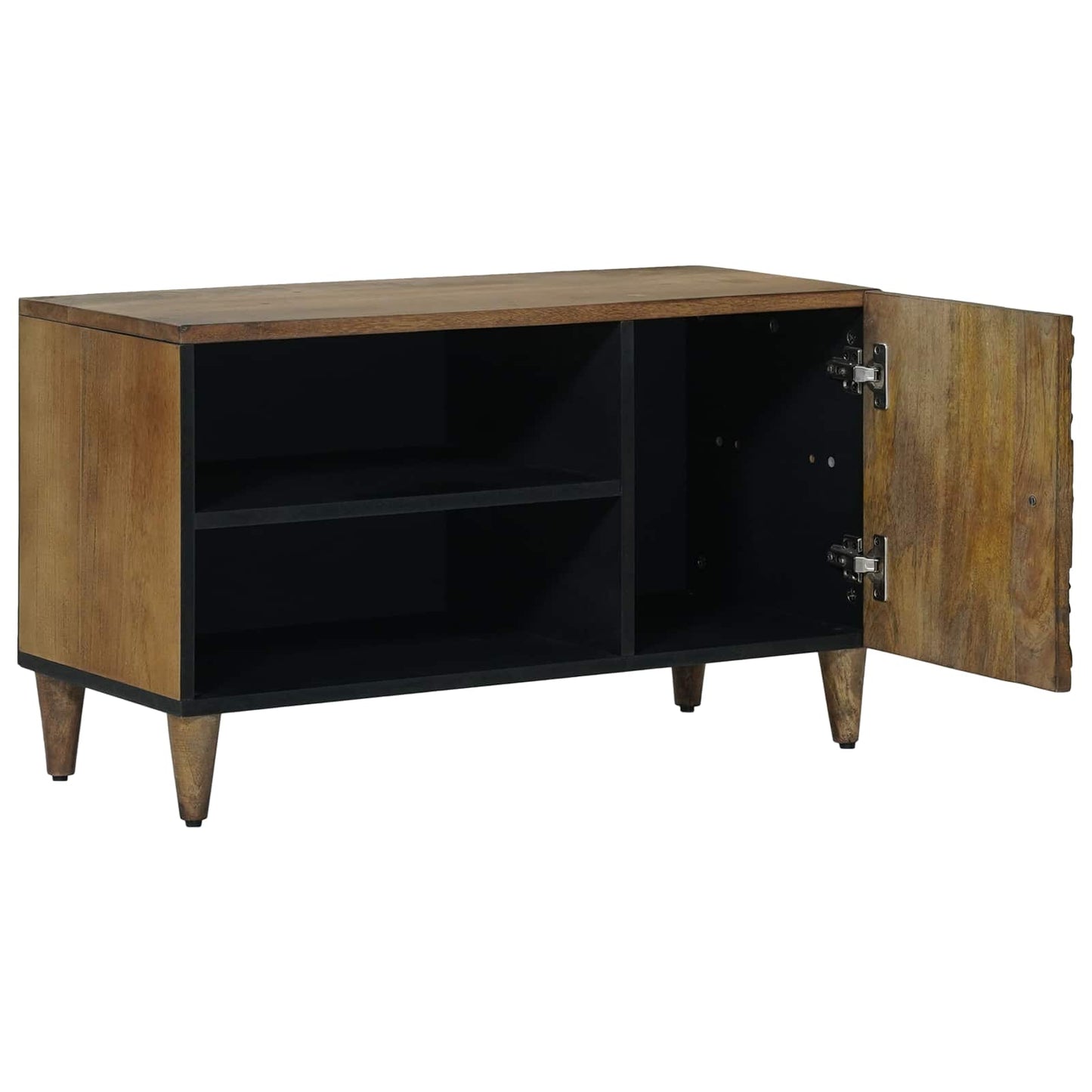 TV-skab Brun 80 x 33 x 46 cm Massivt mangotræ