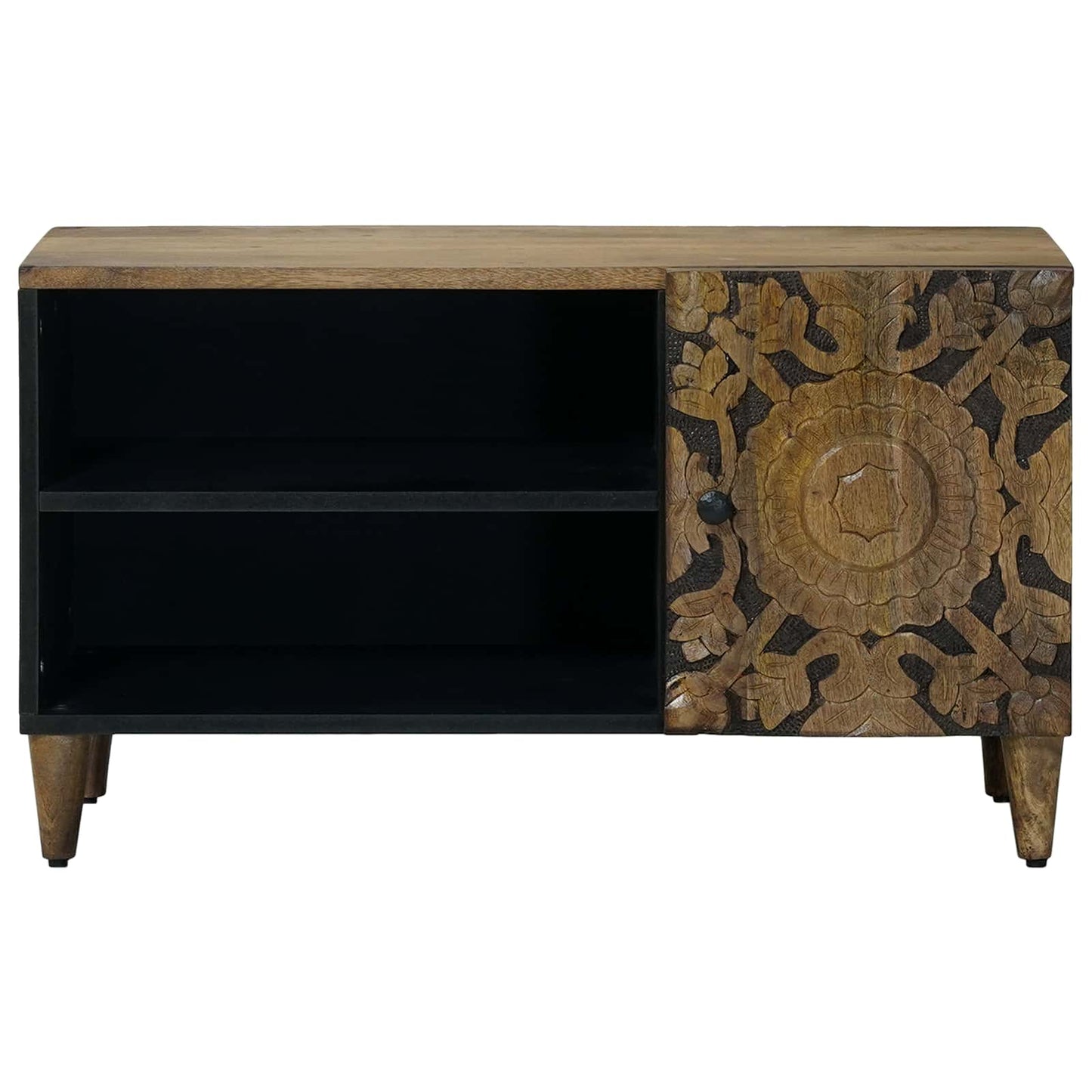 TV-skab Brun 80 x 33 x 46 cm Massivt mangotræ