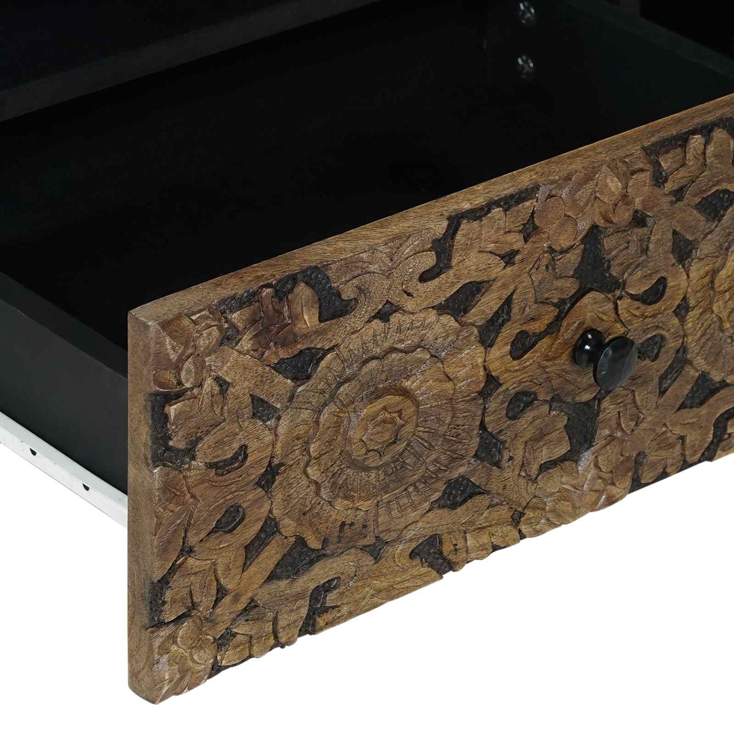 TV-skab Brun 80 x 33 x 46 cm Massivt mangotræ
