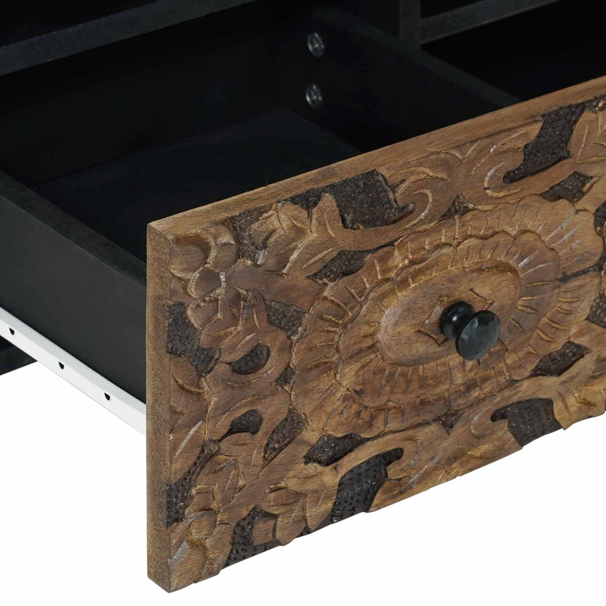 TV-skab Brun 100 x 33 x 46 cm Massivt mangotræ