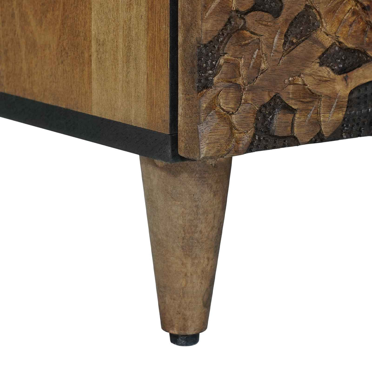 TV-skab Brun 100 x 33 x 46 cm Massivt mangotræ