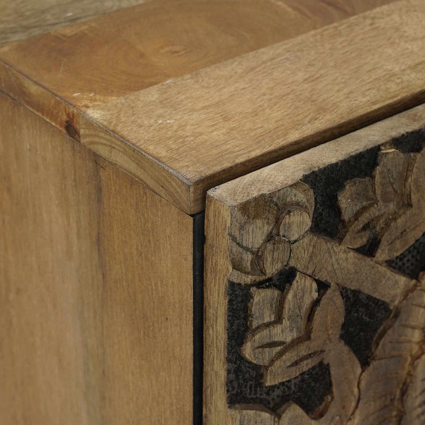 Sideboard med dør Brun 40 x 33,5 x 75 cm Massivt mangotræ