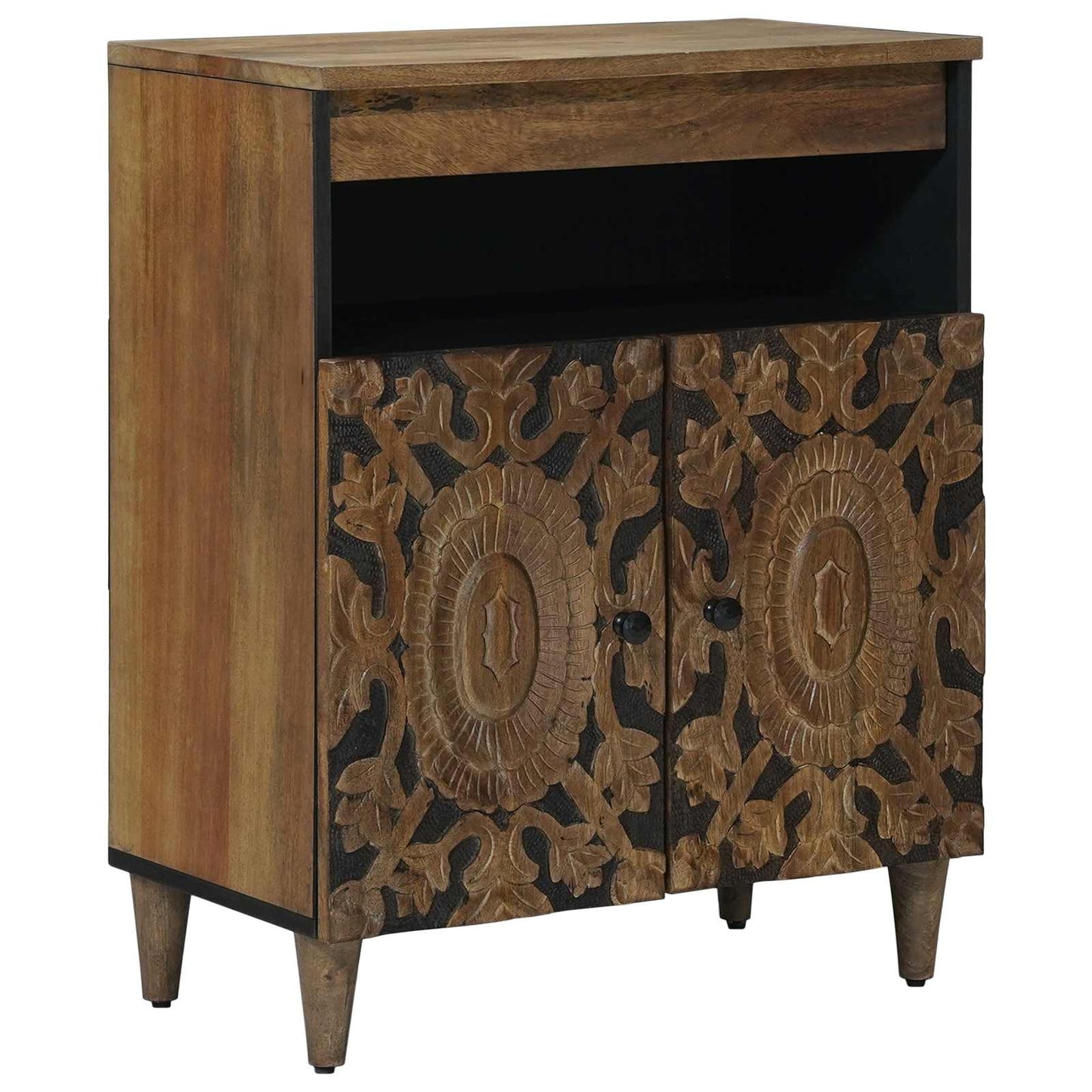 Sideboard med dør Brun 60 x 33,5 x 75 cm Massivt mangotræ