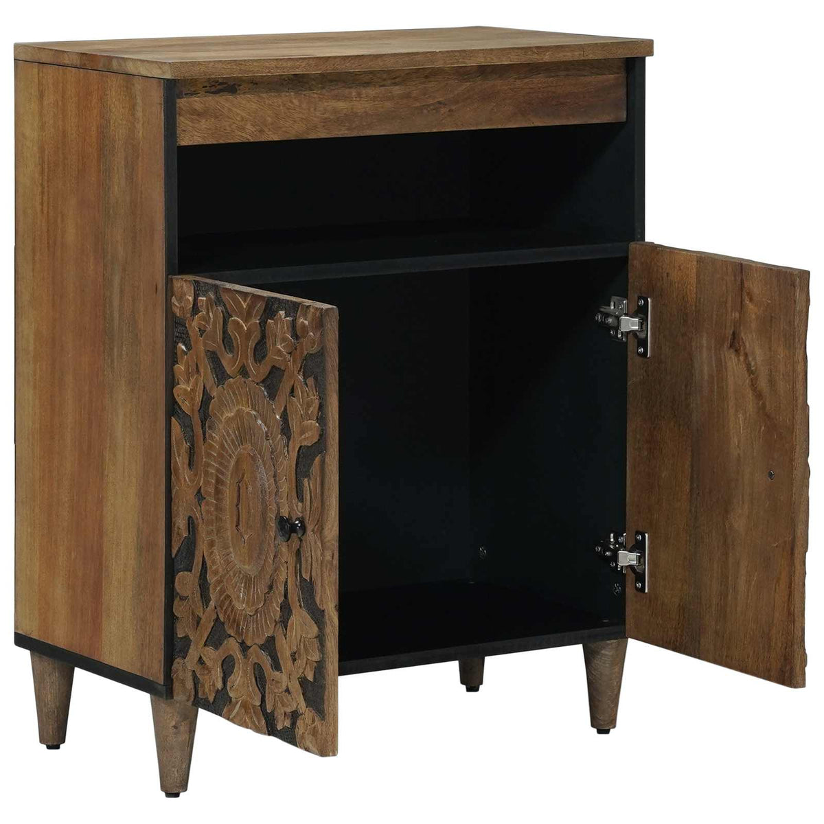 Sideboard med dør Brun 60 x 33,5 x 75 cm Massivt mangotræ