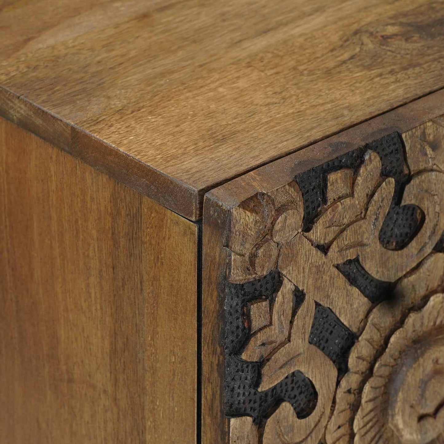 Sideboard med dør Brun 60 x 33,5 x 75 cm Massivt mangotræ