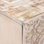 TV-skab Hvid 105 x 33,5 x 46 cm Massivt mangotræ