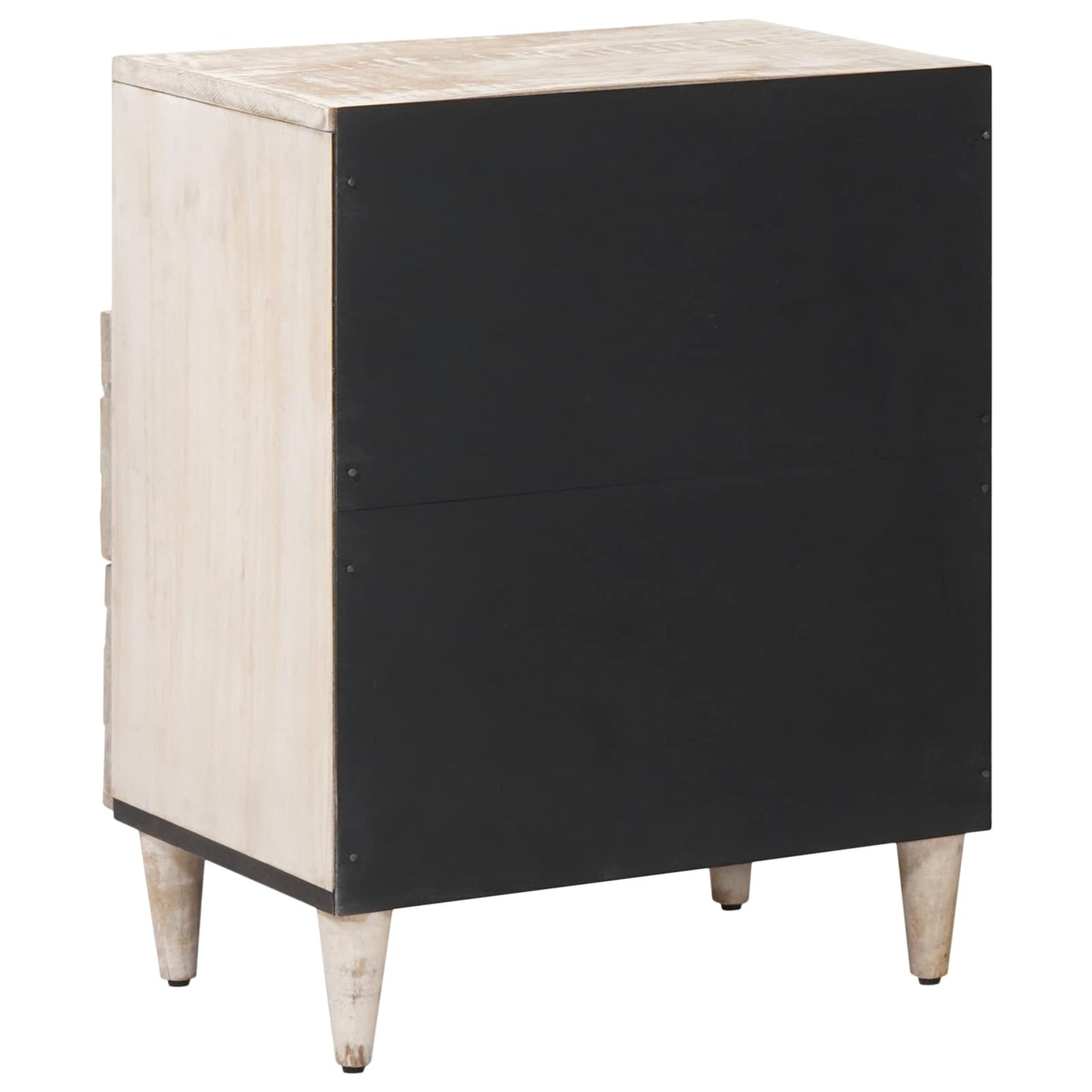 Sengekabinett Hvid 50 x 33 x 60 cm Massivt mangotræ