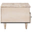 Sofabord Hvid 80 x 54 x 40 cm Massivt mangotræ
