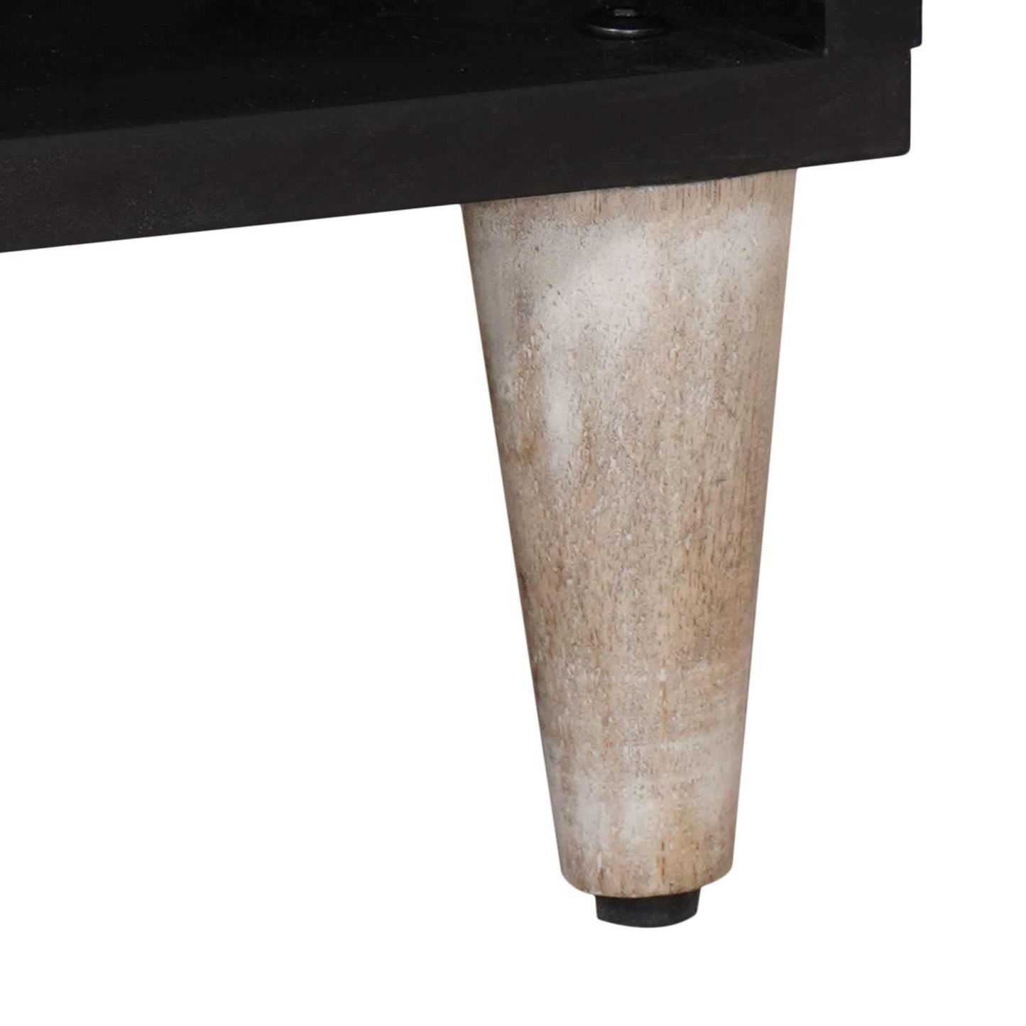 TV-skab Hvid 100 x 33,5 x 46 cm Massivt mangotræ