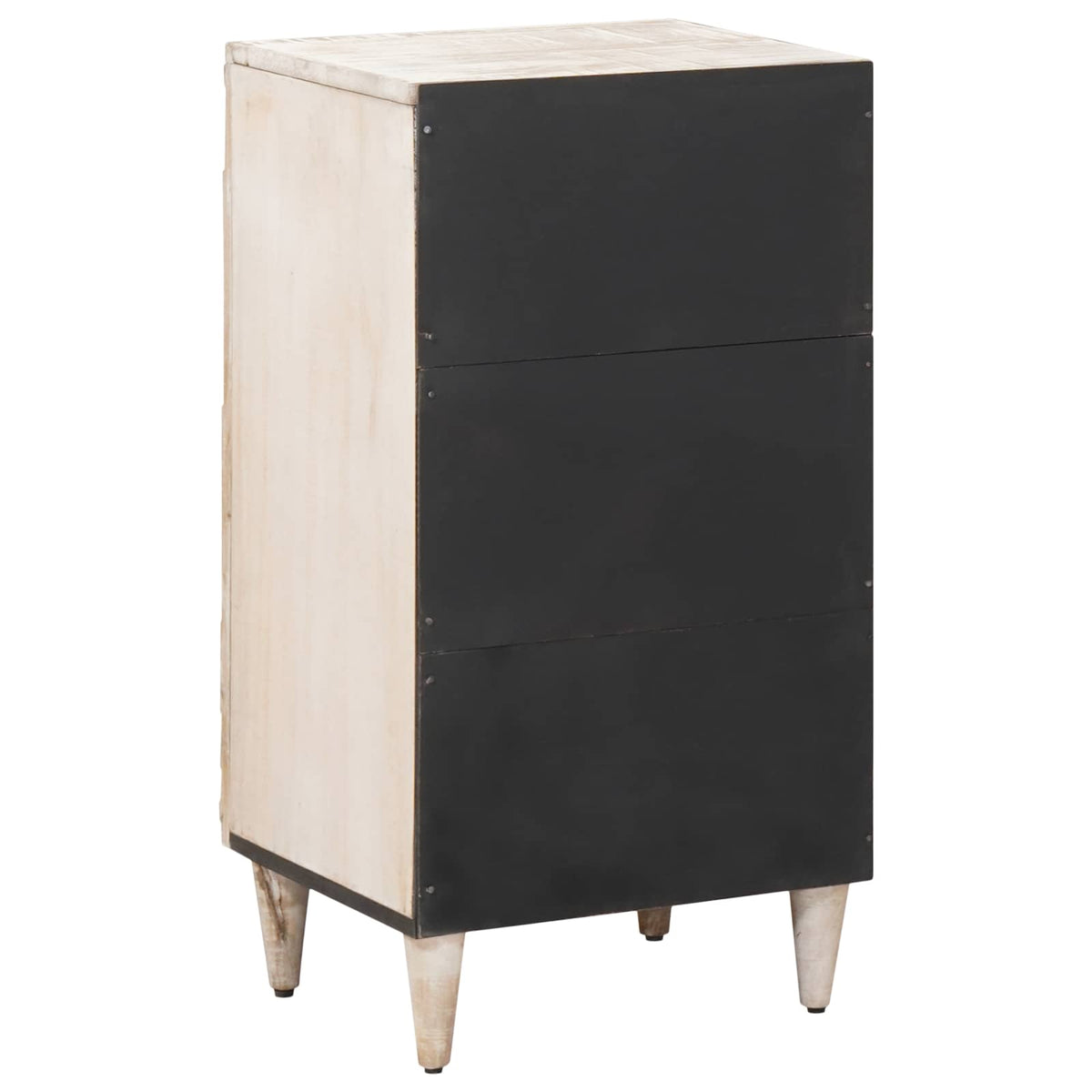 Sideboard med dør Hvid 40 x 33,5 x 75 cm Massivt mangotræ