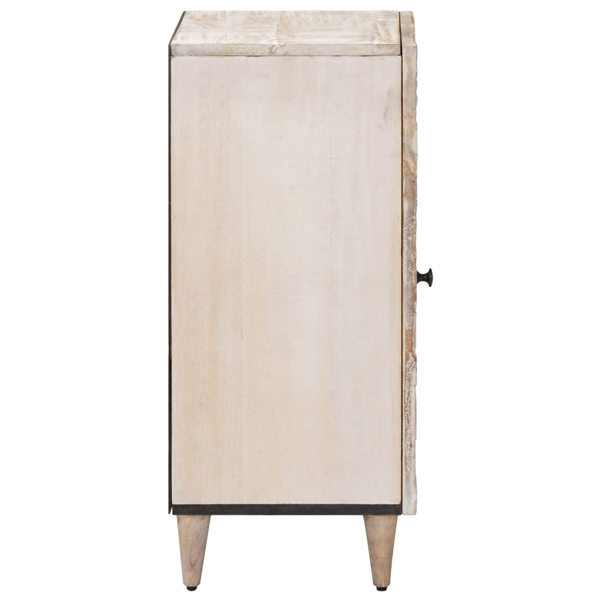 Sideboard med dør Hvid 40 x 33,5 x 75 cm Massivt mangotræ