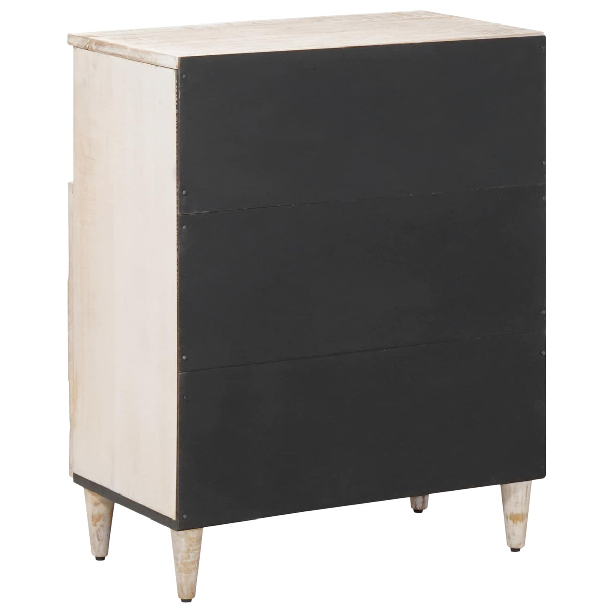 Sideboard med dør Hvid 60 x 33,5 x 75 cm Massivt mangotræ