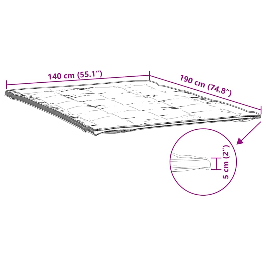 madrasbeskytter 140x190 cm hvid