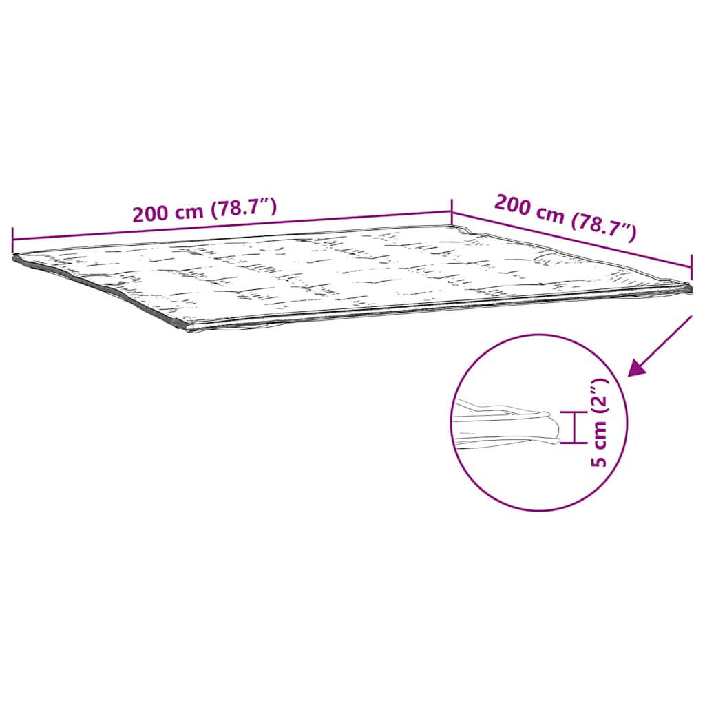madrasbeskytter 200x200 cm hvid