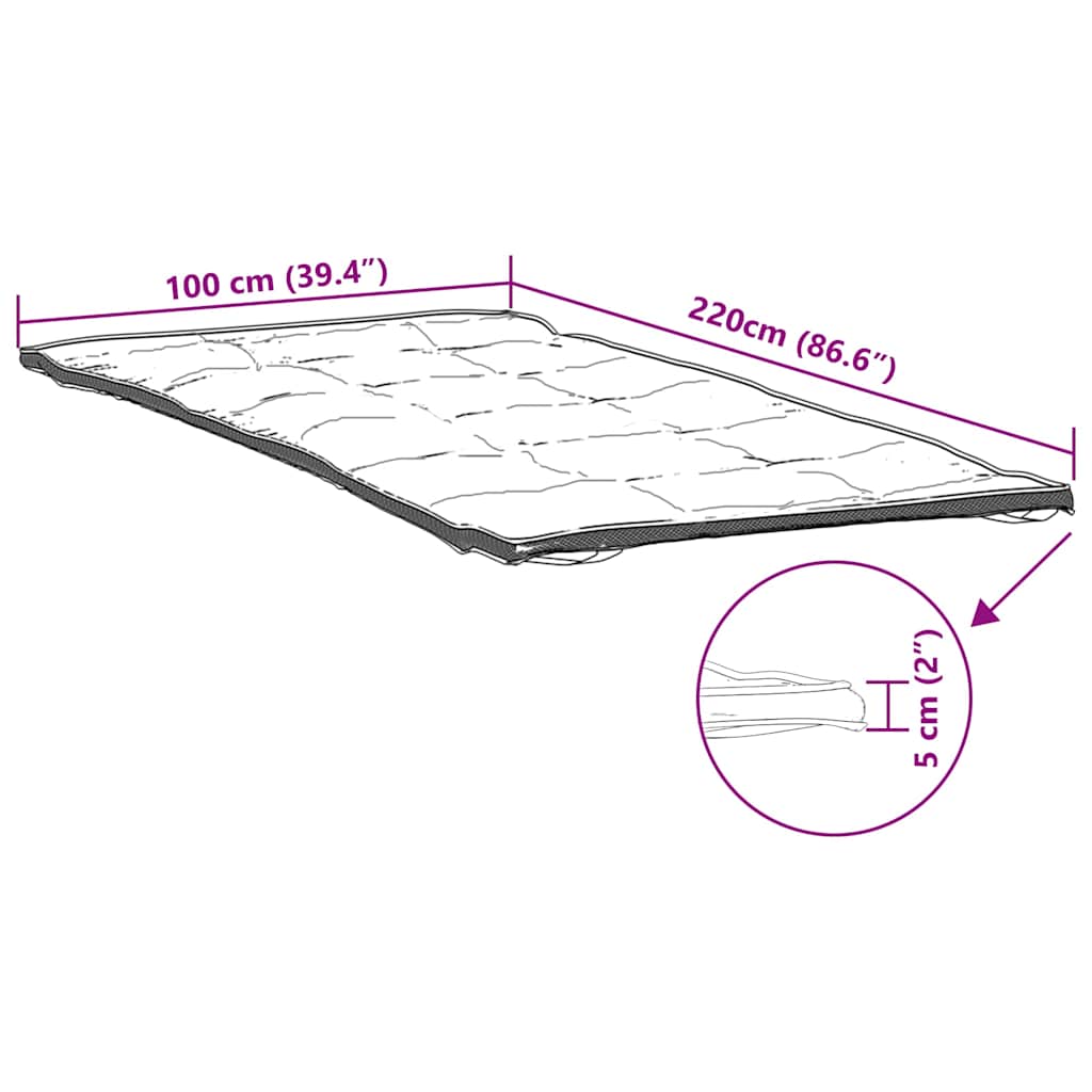 madrasbeskytter 100x220 cm hvid