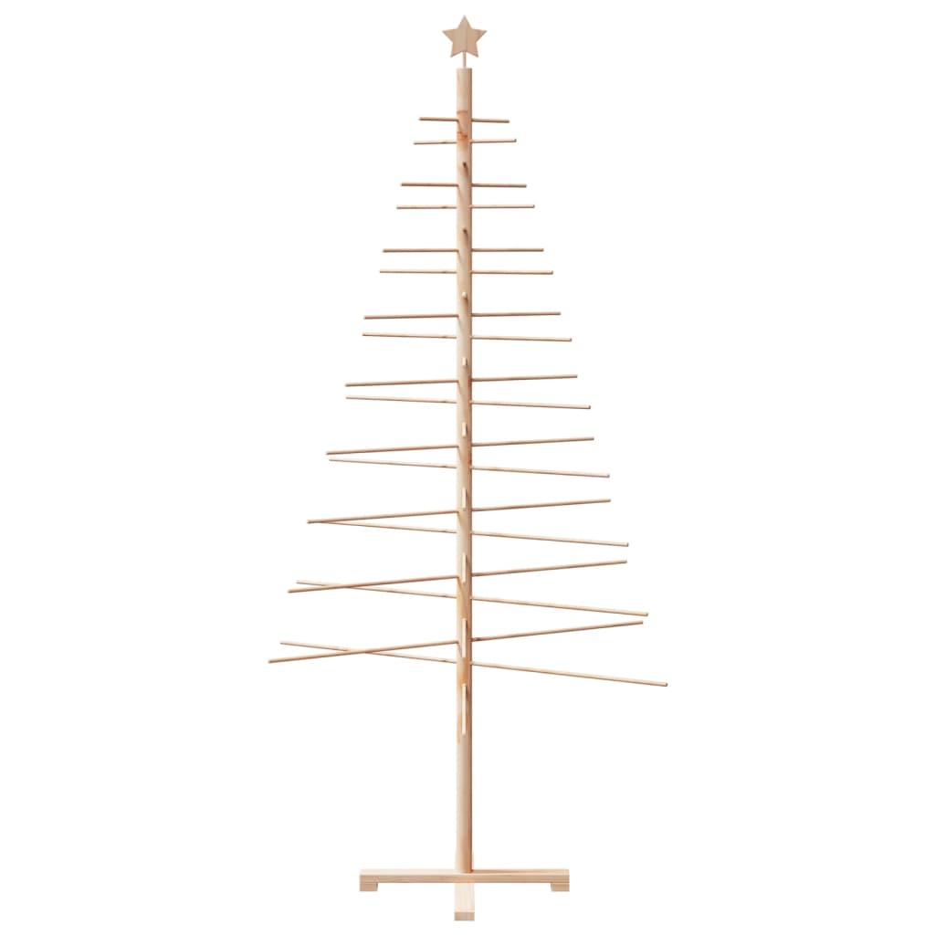dekorativt juletræ 210 cm massivt fyrretræ