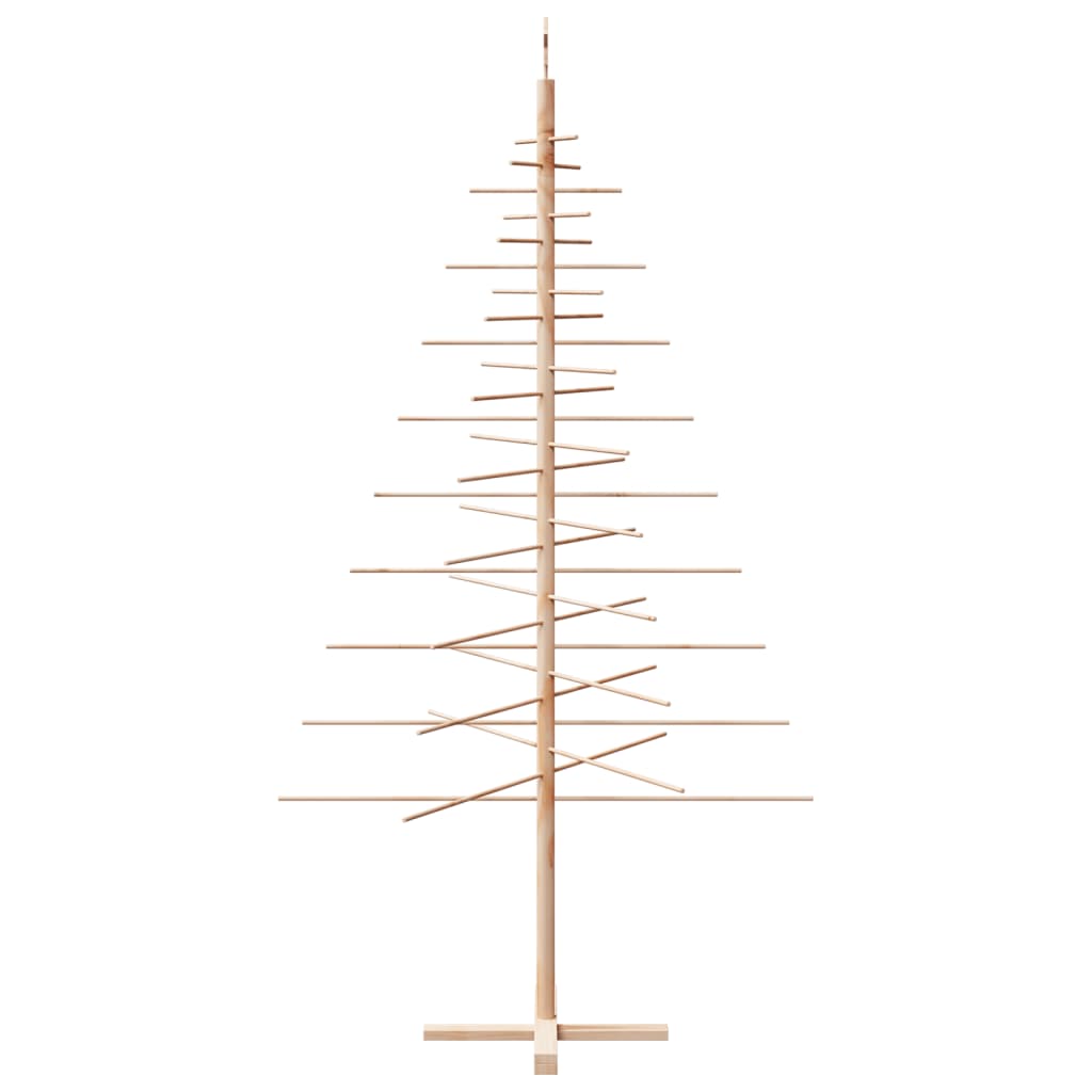 dekorativt juletræ 210 cm massivt fyrretræ