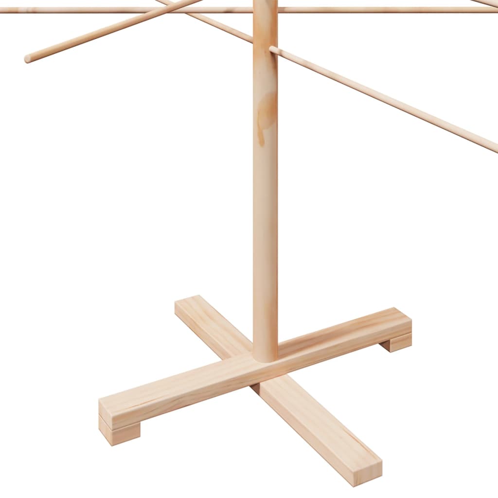 dekorativt juletræ 210 cm massivt fyrretræ